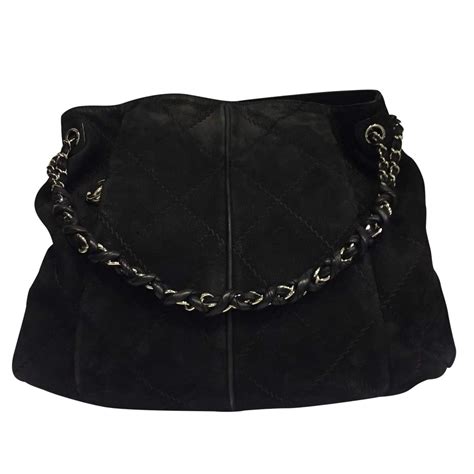 chanel black suede bag|chanel shoulder bag 2021.